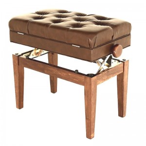 SJ Leatherette Adjustable Stool (Brown)