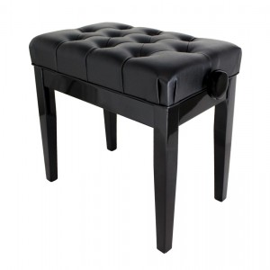 SJ Leatherette Adjustable Stool (Black)