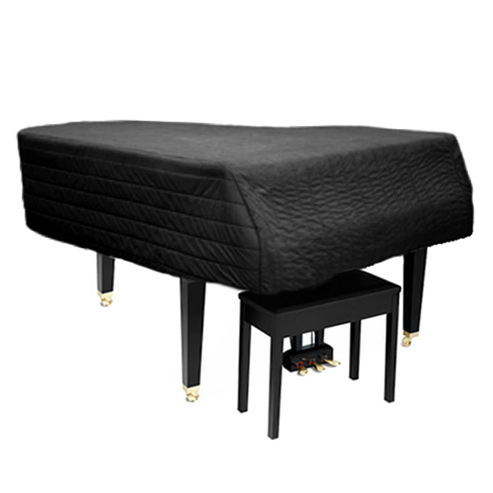 Grand Piano Cover - Leather-Look, Waterproof Dust Cover For Grand Piano Up To 160cm (62.9"), Black